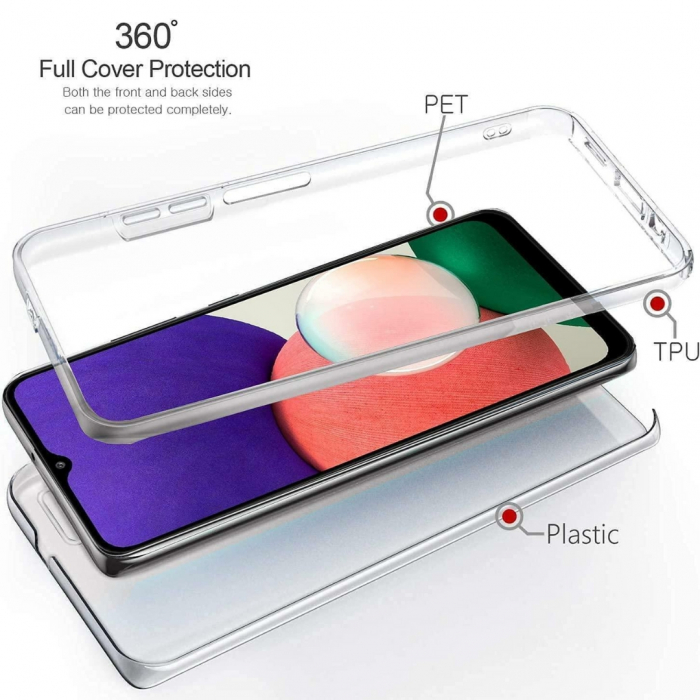 Husa transparenta 360 (fata+spate) compatibila Samsung A22 5G [3]
