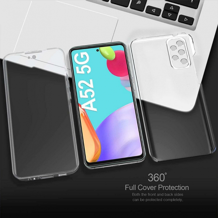 Husa transparenta 360 (fata+spate) compatibila Samsung A52 5G [5]