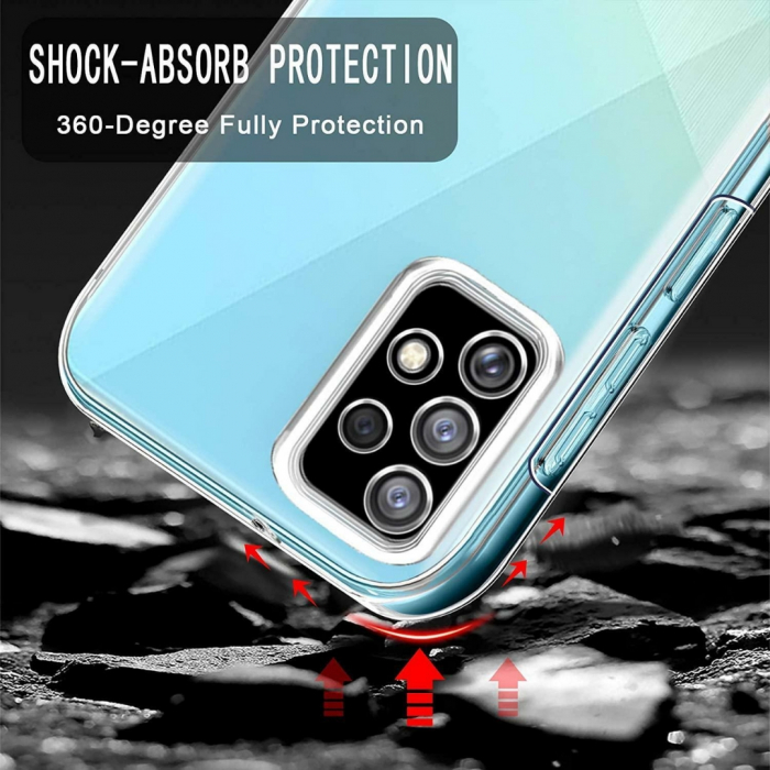 Husa transparenta 360 (fata+spate) compatibila Samsung A52 5G [3]