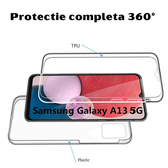 Husa transparenta 360 (fata+spate) pentru Samsung Galaxy A13 5G [2]