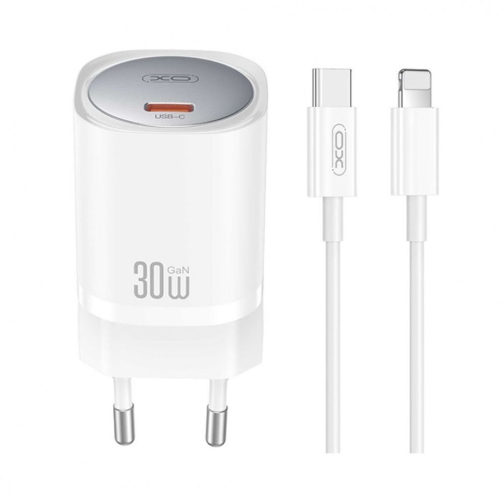 Incarcator Type-C 30W cu cablu Lightning pentru Iphone / Ipad - incarcare rapida - Alb [1]