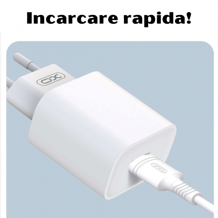 Incarcator USB 18W cu cablu Lightning - Alb [5]