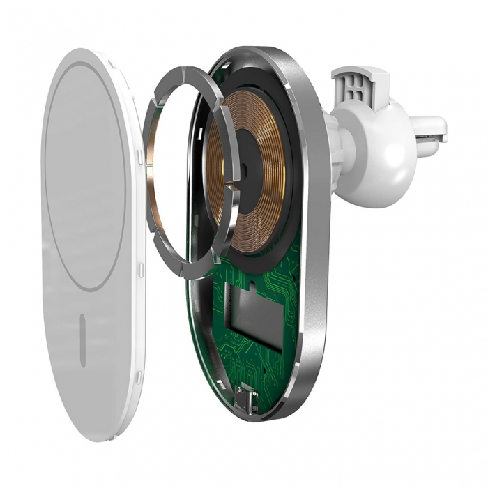 Copy code Încărcător Wireless Auto Magnetic 15W - GsmX [3]