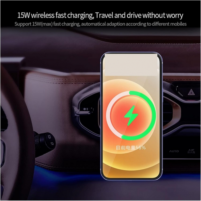 Copy code Încărcător Wireless Auto Magnetic 15W - GsmX [9]