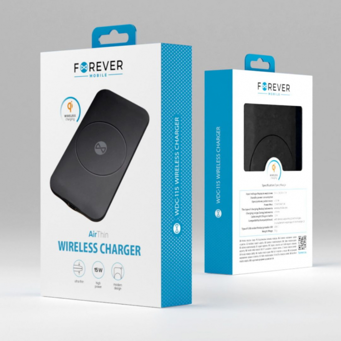 Încărcător Wireless Forever WDC-115 15W - Încărcare Rapidă [5]