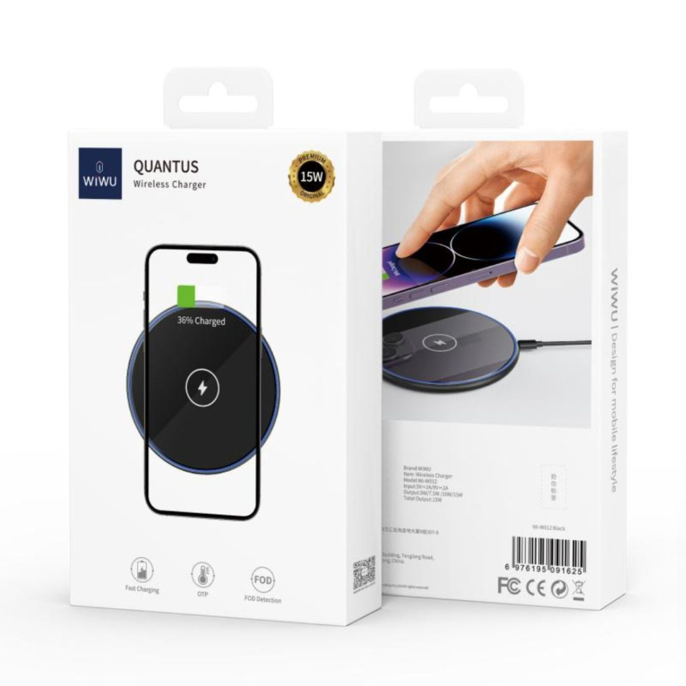Incarcator Wireless WIWU 15W - Incarcare Rapida - Negru [5]