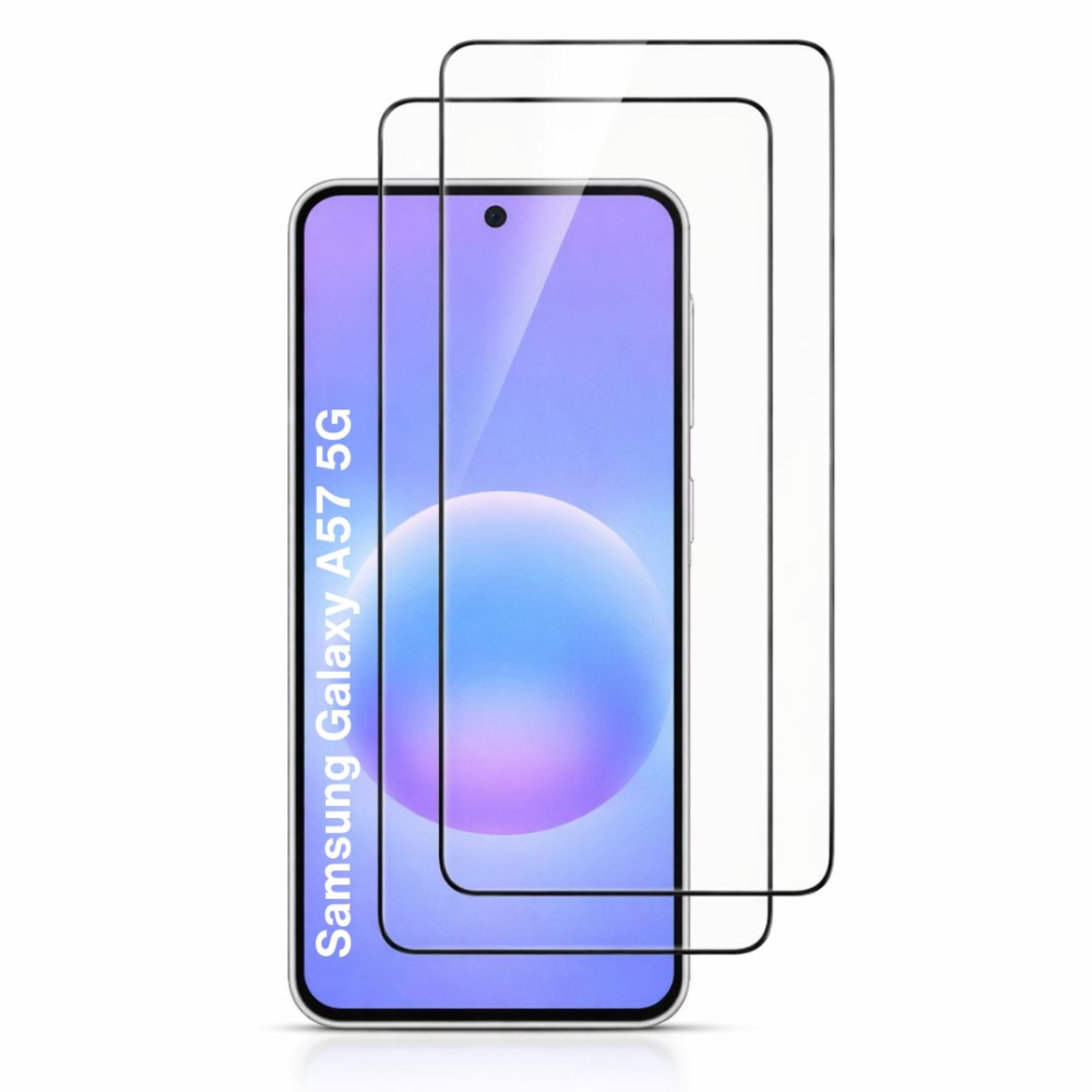 Set 2 Folii de Protectie din Sticla securizata pentru Samsung Galaxy A57 5G cu Kit Montare Inclus, Claritate Ultra HD, Adeziv pe toata suprafata, Protectie Anti-Zgarieturi si Socuri [2]
