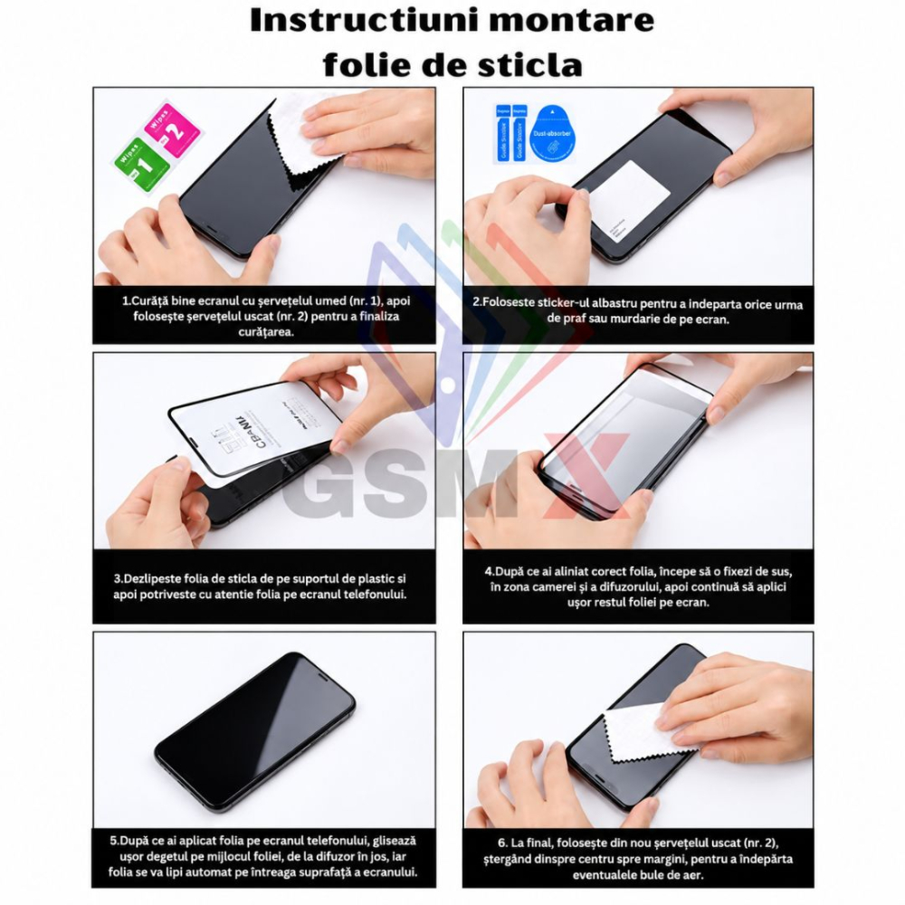 Set 2 Folii de Sticla Securizata Privacy pentru iPhone XR cu Kit Montare Inclus - Adeziv pe toata suprafata - ZetGSM [4]