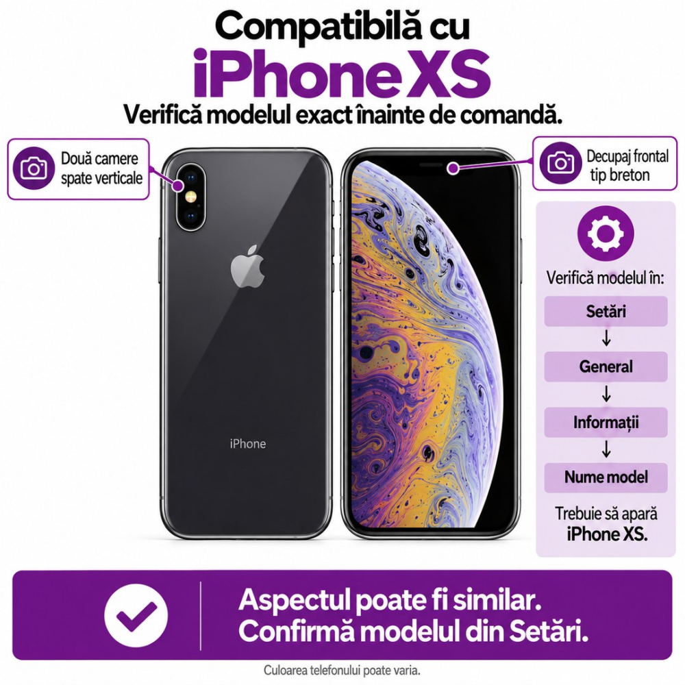 Set 2 Folii de Sticla Securizata Transparente pentru iPhone XS cu Kit Montare Inclus - Adeziv pe toata suprafata - ZetGSM [2]