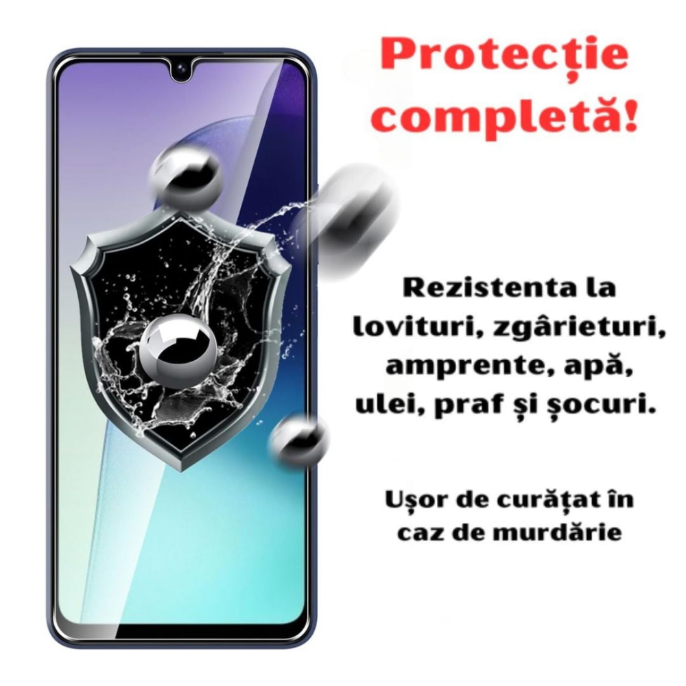 Set 2 Folii de Sticla Transparente pentru Motorola Moto G06 Power - Full Glue - Kit Montare Inclus [3]