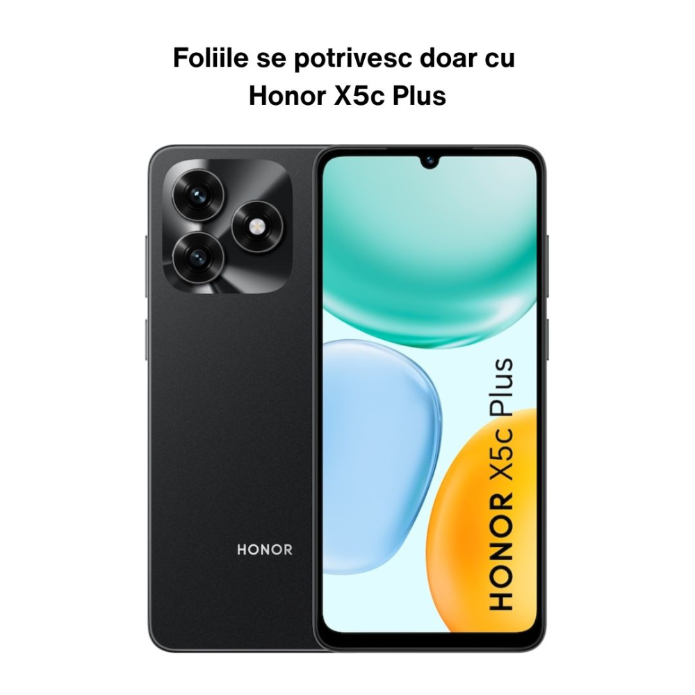 Set 2 Folii securizate Privacy pentru Honor X5c Plus cu Kit Montare Inclus pentru Aplicare Rapida si Usoara [6]
