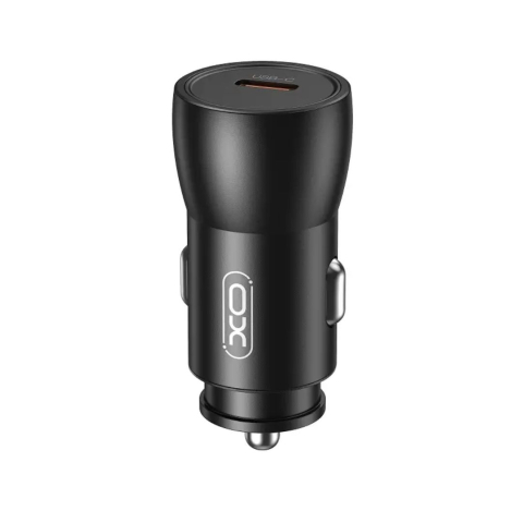 Incarcator Auto XO CC57 25W Type-C - Metalic - Incarcare Rapida - Negru [1]