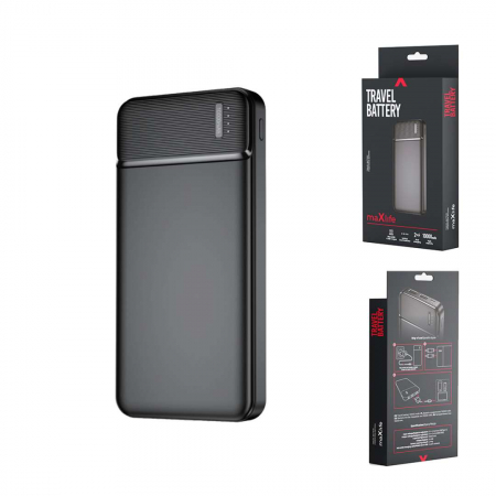 Baterie Externă Maxlife 10000 mAh cu 2 Porturi [10]