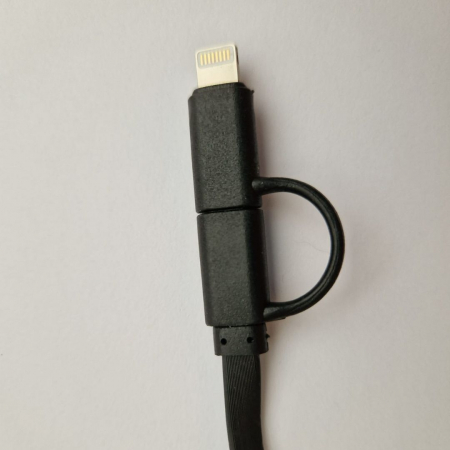 Cablu Alimentare și Date 2 în 1 USB A la MicroUSB + Lightning [2]