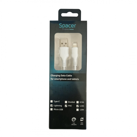 Cablu USB la Lightning 2.1A - Spacer [5]