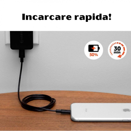 Copy code Cablu Date Type-C la Lightning 1 Metru - GsmX [1]