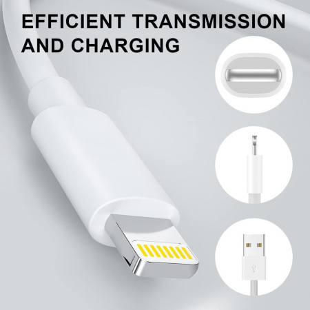 Copy code Cablu Date USB la Lightning 2A 1 Metru - GsmX [2]