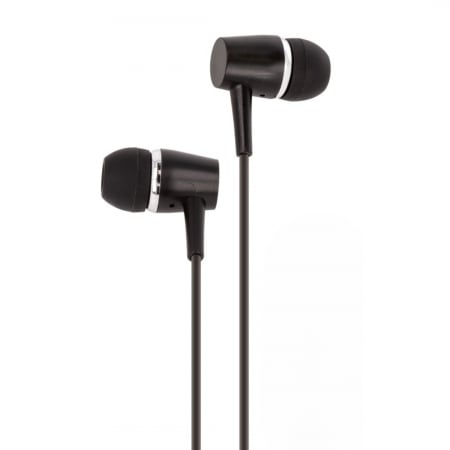 Căști audio cu fir și microfon, mufă jack 3,5mm - Maxlife MXEP-02 - Negru [1]