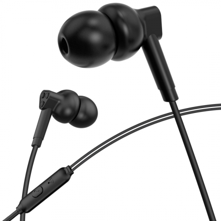 Casti Audio - Căști audio cu fir și microfon, mufă jack 3,5mm - XO EP33 - Negru