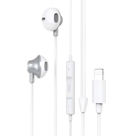 Casti Audio - Casti Audio cu Fir și Microfon pentru iPhone - Alb