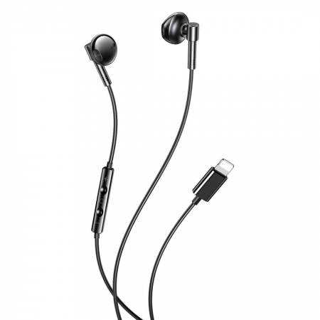 Casti Audio - Casti Audio cu Fir și Microfon pentru iPhone - Negru
