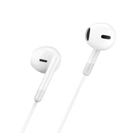 Casti audio cu fir si microfon, mufa Type-C - WIWU EB314 - Alb [2]