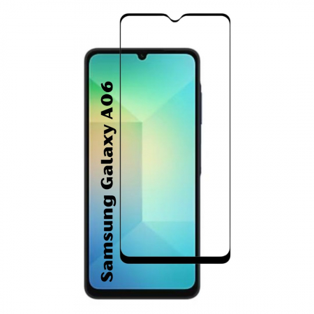 Folii de protectie - Set 2 Folii de Sticla Transparente pentru Samsung Galaxy A06 - Full Glue - Kit Montare Inclus - ZetGSM