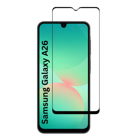 Folii de protectie - Set 2 Folii de Sticla Transparente pentru Samsung Galaxy A26 - Full Glue - Kit Montare Inclus - ZetGSM