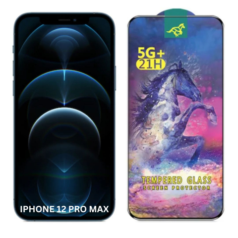 Set 2 Folii de Sticla Securizata Transparente pentru iPhone 12 Pro Max cu Kit Montare Inclus - Adeziv pe toata suprafata - ZetGSM [1]
