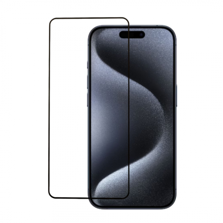 Pachete 2 Folii de Sticlă - Set 2 Folii de Sticla Securizata Transparente pentru iPhone 15 Pro cu Kit Montare Inclus - Adeziv pe toata suprafata - ZetGSM