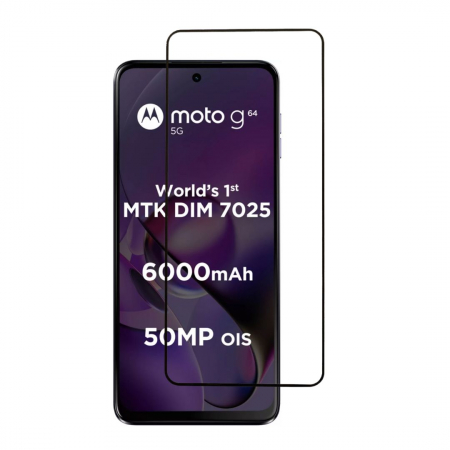 Folii Motorola - Folie sticla pentru Motorola G64 5G - Full glue