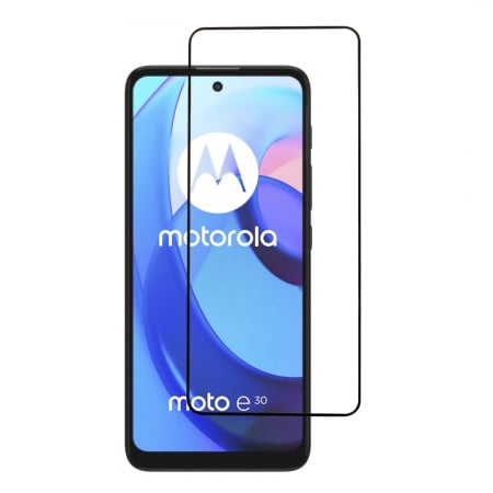 Folii Motorola - Folie sticla pentru Motorola Moto E30 -  Full glue