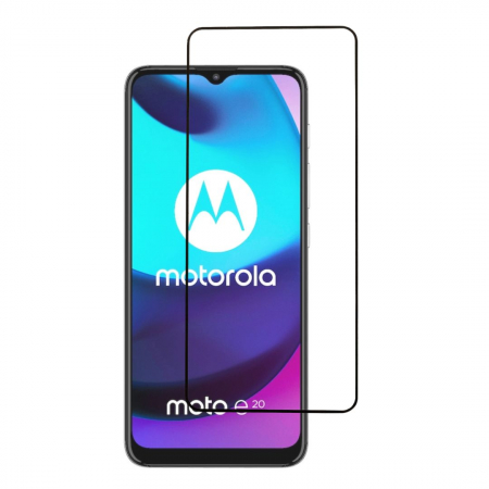 Folii Motorola - Folie sticla pentru Motorola Moto E20 -  Full glue