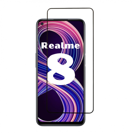 Folii Realme - Folie sticla pentru Realme 8 - Full glue