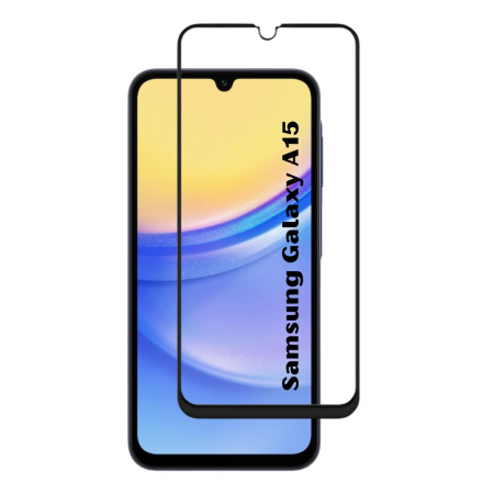 Pachete 2 Folii de Sticlă - Set 2 Folii de Sticla Transparente pentru Samsung Galaxy A15 4G - Full Glue - Kit Montare Inclus
