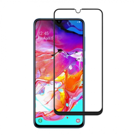 Pachete 2 Folii de Sticlă - Set 2 Folii de Sticla Transparente pentru Samsung Galaxy A70s - Full Glue - Kit Montare Inclus - ZetGSM