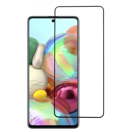 Pachete 2 Folii de Sticlă - Set 2 Folii de Sticla Transparente pentru Samsung Galaxy A71 5G - Full Glue - Kit Montare Inclus - ZetGSM
