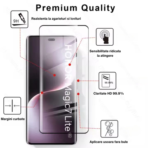 Folie sticla Premium Curbata pentru Honor Magic 7 Lite 5G [1]