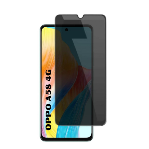 Folii Oppo - Folie sticla privacy compatibila cu Oppo A58 4G
