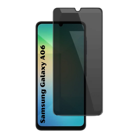 Folii Privacy - Set 2 Folii de Sticla Privacy pentru Samsung Galaxy A06 - Full Glue - Kit Montare Inclus - ZetGSM