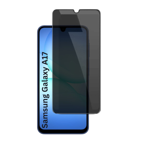 Folii Privacy - Set 2 Folii de Sticla Privacy pentru Samsung Galaxy A17 4G / A17 5G - Full Glue - Kit Montare Inclus - ZetGSM