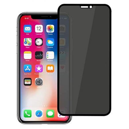 Folii Privacy - Folie sticla privacy pentru Iphone 11 PRO MAX - Full glue