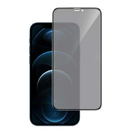 Folii Iphone - Folie Sticlă Privacy iPhone 12 PRO MAX - Full Glue