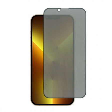 Pachete 2 Folii de Sticlă - Set 2 Folii de Sticla Securizata Privacy pentru iPhone 13 Pro Max cu Kit Montare Inclus - Adeziv pe toata suprafata - ZetGSM