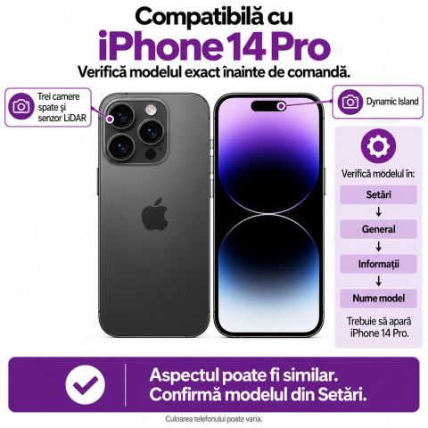 Folie Sticlă Privacy Full Glue pentru iPhone 14 PRO [1]