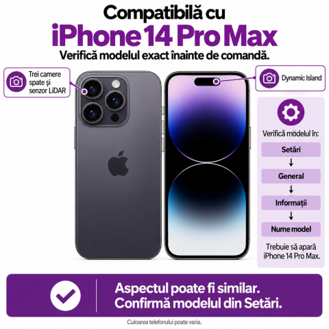 Folie Sticlă Privacy Full Glue pentru iPhone 14 PRO MAX [1]