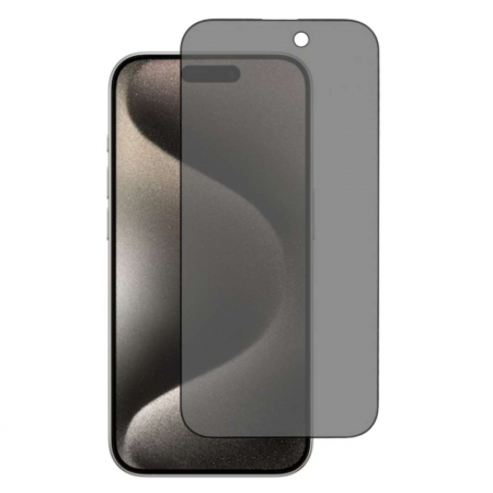 Pachete 2 Folii de Sticlă - Set 2 Folii de Sticla Securizata Privacy pentru iPhone 15 Pro Max cu Kit Montare Inclus - Adeziv pe toata suprafata - ZetGSM