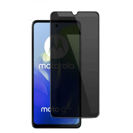 Folii Motorola - Folie sticla privacy pentru Motorola Moto G04S - Full glue