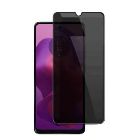 Folii Motorola - Folie sticla privacy pentru Motorola Moto G24 - Full glue