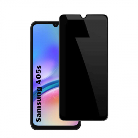 Folii Privacy - Set 2 Folii de Sticla Privacy pentru Samsung Galaxy A05s - Full Glue